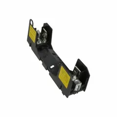 This BUSSMANN fuse block is a 1-pole open block design for UL Class H and K fuses. Rated 600 V AC, it features box lug terminals and is non-indicating. Used in industrial electrical distribution panels, motor control centers, and branch circuit protection for overcurrent protection.