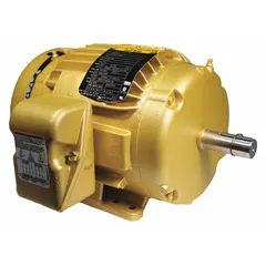 Totally Enclosed Fan Cooled (TEFC) 3-phase AC motor with rigid base mount. Rated 1 hp, 1760 RPM at 60 Hz, 208-230/460V AC, full load current 3/1.5 A. Suitable for continuous operation in dusty or damp environments, commonly used with pumps, fans, conveyors, and compressors.