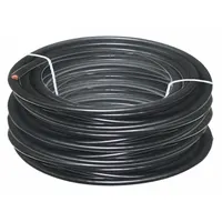 This WESTWARD jumper cable features 3/0 gauge wire with a 239 A maximum current rating and a 100 ft length. The black jacket provides insulation for heavy-duty battery connections. Supplied as a cut-to-length item, it is suitable for jump-starting large engines or providing temporary power in vehicle and equipment maintenance
