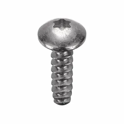 TAMPER PRUF SCREW Thread Forming Screw: #6 Size, 1/2 in Lg, Stainless Steel, Plain, Torx Plus - Pan Head Sheet Metal Screws