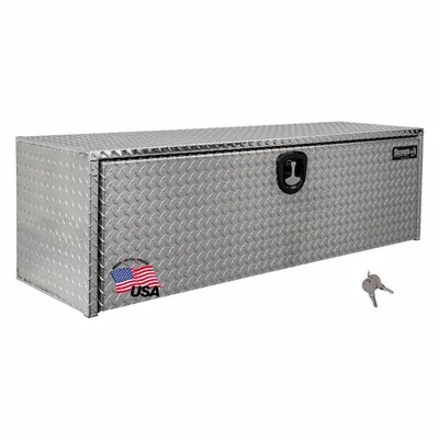 BUYERS PRODUCTS Underbody: Underbody Truck Box, Single Drop-Down Door Door, 18 in Overall Dp - Single Drop-Down Door Boxes