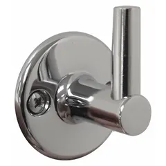 This brass wall elbow connects a handheld showerhead to a 1/2-inch NPSM supply line. The chrome finish resists corrosion in wet environments. Suitable for mounting showerheads in bathrooms, healthcare facilities, and industrial wash stations.
