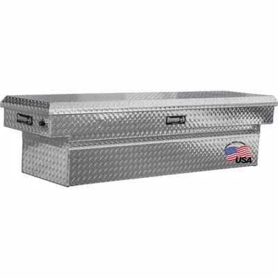 BUYERS PRODUCTS 71 in Aluminum Single-Lid Crossover Box, Silver, MPN 1709435 - Single-Lid Crossover Boxes