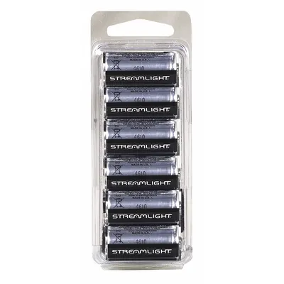STREAMLIGHT Battery: CR123A Battery Size, Lithium, 1,400 mAh Capacity, 3V DC - 123/CR123