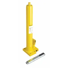 Manual-handle mechanical bottle jack with 2-ton load capacity. Steel body construction for lifting heavy loads in confined spaces where standard jacks cannot fit. Suitable for automotive repair, industrial maintenance, and construction applications requiring mechanical lifting.