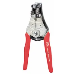 Insulated wire stripper with standard cushion grip, designed for stripping stranded wire from 26 AWG to 16 AWG. Overall length of 6-1/2 inches. Suitable for electrical wiring, control panel assembly, and general maintenance tasks requiring precise insulation removal without conductor damage.