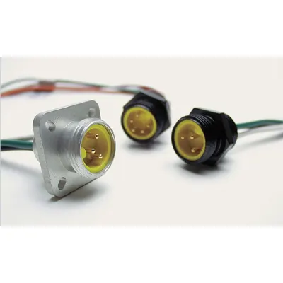 BRAD HARRISON External Thread Receptacle: 130013, 7/8"-16 Coupling Thread Size, 1 ft Wire Lg - Actuator & Sensor Receptacles