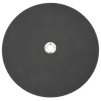 This Type 1 cut-off wheel is designed for general purpose cutting of carbon and stainless steel. It features a 14-inch diameter, 1/8-inch thickness, 24 grit aluminum oxide abrasive, and a 20 mm arbor. Suitable for metal fabrication, construction, and maintenance tasks requiring clean, fast cuts on ferrous materials