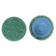 This 3-inch diameter disc uses fine aluminum oxide abrasive for surface conditioning on all metals. It is designed for cleaning, blending, and finishing tasks without altering workpiece geometry. The disc is part of the Merit series and comes in a 25-pack.