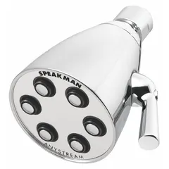 The SPEAKMAN Icon S-2252 is a fixed showerhead constructed of brass with a multi-pattern spray function. It delivers a flow rate of 2.5 gpm. Suitable for commercial and industrial facilities such as plant wash-down areas, locker rooms, and maintenance zones where adjustable water coverage and code-compliant performance are required.