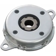 Gearless disk-type rotary damper with clockwise operation. Steel body construction. Torque rating of 4 N-m. Used for controlled motion damping in rotating applications such as conveyor systems, packaging machinery, and automated assembly lines.