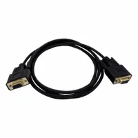 This 6-foot cable features a DB9F to DB9F null modem serial interface for connecting weighing equipment to computers or indicators. It is used in material handling and industrial weighing systems requiring reliable serial communication