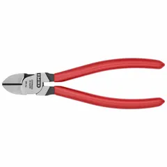 Straight, narrow diagonal-cutting pliers with 6 1/4 in overall length, 3/4 in jaw length, and 7/8 in jaw width. Designed for cutting soft wire in electrical and general maintenance tasks.