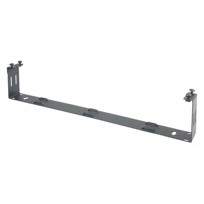 VIDEO MOUNT PRODUCTS Wall Bracket: 1 U, 4 1/16 in Overall Dp, 19 3/8 in Overall Wd, Black - Rack-Width Wall-Mount Cable Management Brackets