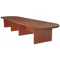 REGENCY Conference Table: Racetrack Oval, Laminate, Cherry, 192 in Overall Lg, 52 in Overall Wd, PVC (MPN LCTRT19252CH)