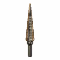 MILWAUKEE Step Drill Bit: 1/8" to 1/2", Cobalt, 3-Flats Shank (MPN 48-89-9281)