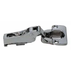 This half surface-mount spring hinge is made of stainless steel with a 1 1/2 in overall width. It provides self-closing action for enclosures, cabinets, and access panels in industrial settings.