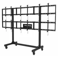 This mobile cart from PEERLESS is constructed of steel and accommodates flat-panel displays from 46 to 55 inches, with a weight capacity of 228 lb. It is suited for commercial or industrial settings where repositioning of the display is required, such as presentations, digital signage, or training environments