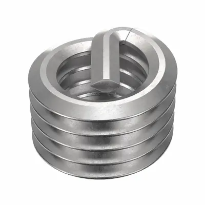 OEM Free-Running Tanged Helical Insert, M6-1.00 Thread Size, Plain, 10 PK - Free-Running Tanged Helical Inserts