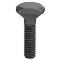 T-head bolt designed for clamping workpieces or fixtures to T-slotted tables on milling machines, drill presses, and welding benches. Fits 1/2" T-slot width with 1/2"-13 thread and 2" shank length. Secures parts during machining or assembly operations