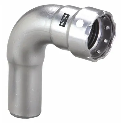 VIEGA MEGAPRESS 2 in x 2 in CTS x 2 in Press-Fit Elbow, FKM - Potable Water Stainless Steel Press Fittings