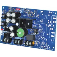 The ALTRONIX SMP7 is a power supply board that accepts 28V AC input and provides selectable 12VDC or 24VDC output at 6A. Constructed with a phenolic/fiberglass board, it is used in industrial control and security systems to power access control panels, CCTV cameras, and automation equipment
