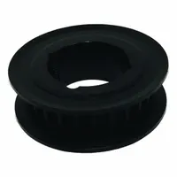 Black oxide finished timing pulley for GT timing belt section. Bushed type designed for Polychain® GT® Carbon™ belt series, accommodating 1610 bushing size. Used in power transmission systems requiring synchronous motion and torque transfer