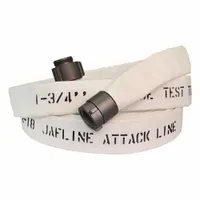 JAFLINE Fire Hose: Double Jacket, 3 in Hose Inside Dia, 25 ft Hose Lg, White (MPN JL300W025-NH250)