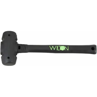 WILTON Dead Blow Hammer: Steel Handle, 2 lb Head Wt, 1 3/4 in Hammer Face Dia - Standard Dead-Blow Hammers