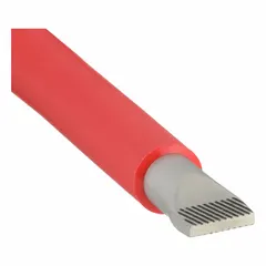 Insulated slotted screwdriver with a 5/16 in tip and 12 in overall length. Features a friction-type handle and a long blade for deep-reach applications. Suitable for electrical work where protection against live circuits is required.
