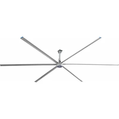 PATTERSON Ceiling Fan: 77,700 cfm Airflow, 12 ft Blade Dia, Variable Speeds, 230V AC - Industrial HVLS Ceiling Fans
