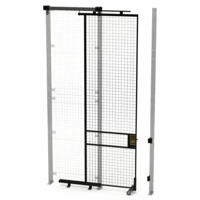 HUSKY RACK & WIRE Tunnel Slide Door: 10 ft H x 3 ft W x 1 3/4 in D - Husky Rack & Wire Quick-Assemble Woven-Wire Partition Components