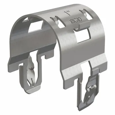 DAKOTA SYSTEMS Snap-In Rigid Conduit Clamp, 1 in, Gray SST - Snap-In Rigid Conduit Clamps
