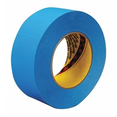 This pressure-sensitive paper tape features a kraft paper backing and is designed for splicing applications requiring a removable bond. Each roll is 1 7/8 inches wide and 60 yards long. Supplied in a 24-pack of blue rolls.