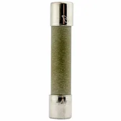 Fast-acting cylindrical fuse rated 5 A and 250 V AC. Non-indicating design with dimensions 1/4 in x 1 1/4 in. Suitable for overcurrent protection in branch circuits, control panels, and power supplies.