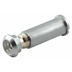 This door viewer features a chrome finish and a 160° wide-angle lens, allowing you to see visitors through the door without opening it. It is suitable for use in residential and commercial settings where visual identification of callers is desired.