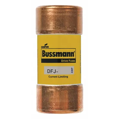 BUSSMANN Fuse: DFJ Series, Class J, Cylindrical Body, Fast-Acting, 30 A, 600 V AC - Fast-Acting Cylindrical Fuses