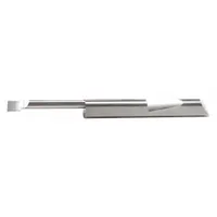 This right-hand boring bar from MICRO-QUIK is designed for precision internal boring operations in lathes or boring machines. With a 3/16 in shank diameter and bright (uncoated) finish, it is suited for small-scale workholding and tight-clearance applications where high accuracy is required