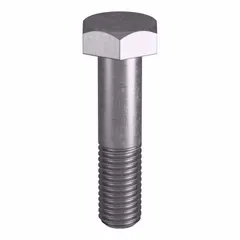 Grade B8 heavy hex bolt made from stainless steel, meeting ASTM A193 material standards and ASME B18.2.1 dimensional standards. Thread size 5/8"-11, length 2-3/4 inches. Sold in a pack of 5. Suitable for structural bolting in high-temperature and high-pressure applications such as flanged connections and pressure vessel assemblies.