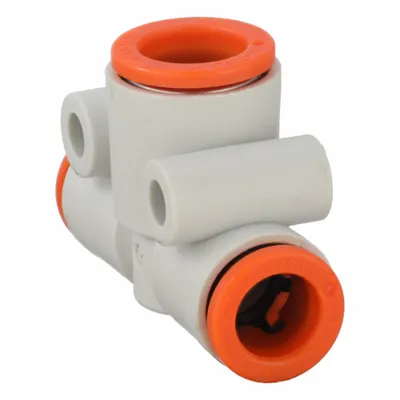 SMC KQ2T09-11A Polybutylene Terephthalate Push-Fit Tee Fitting - Polybutylene & Brass Tube Fittings