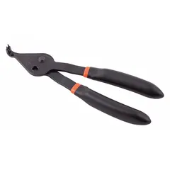 Convertible retaining-ring pliers for installing and removing both external and internal retaining rings. Fits bore and shaft diameters from 8 mm to 18 mm. Non-insulated handle. Suitable for general maintenance, repair, and assembly tasks.