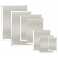 Static shield open-ended poly bags made from polyethylene terephthalate (PET). Each bag measures 9-1/2 inches wide by 16 inches long. Supplied as a flat pack of 500 bags without hang holes. Used for protecting static-sensitive components during storage and transport.
