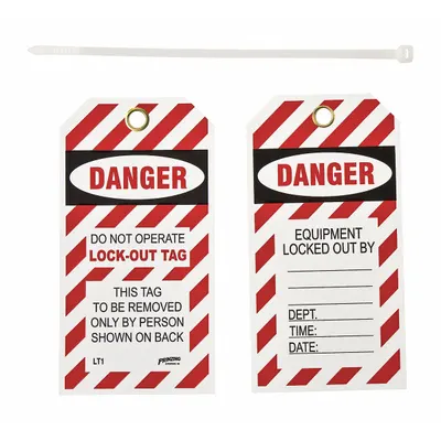 BRADY LT10 Danger Do Not Operate Tagout Tag - Safety