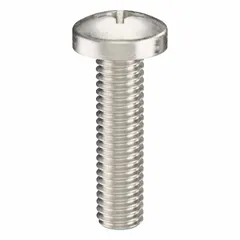 Pan head machine screw with #10-32 thread, 3/4 in length, and #2 Phillips drive. Made from 316 stainless steel with a plain finish. Supplied in a 25-piece pack. Suitable for general fastening applications in industrial assembly and equipment.