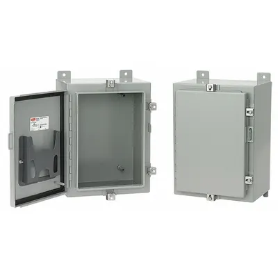 HOFFMAN Enclosure: Steel, 36 in x 30 in x 12 in, NEMA 12/13/4, Solid Cover - Steel Washdown Enclosures