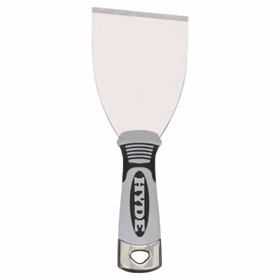 HYDE Scraper: Bld. Mat. Stainless Steel, Hdl. Mat. Plastic, Stiff - Standard Scrapers