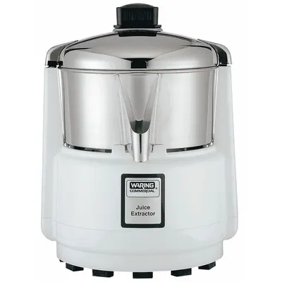 WARING COMMERCIAL Juice Extractor, 580 W, 3/4 hp, 600 RPM, Single Speed, White - Juicers