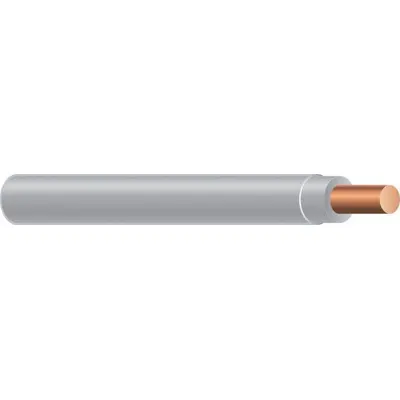 SOUTHWIRE 18 AWG TFN Building Wire, 600 V, Solid Copper, Gray, 500 ft - Copper TFN/TFFN Building Wires