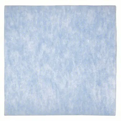 OEM Air Filter Pad: 12 in x 24 in x 1 in, Polyester, Blue/White - General Use Pads