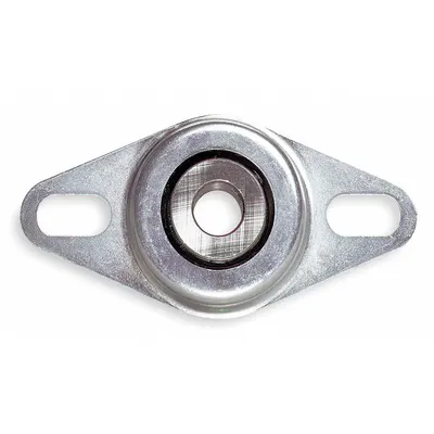 Dayton Stamped Steel Flange-Mount Ball Bearing, 3/4 in Bore, Set Screws - Stamped Steel Flange-Mount Ball Bearings